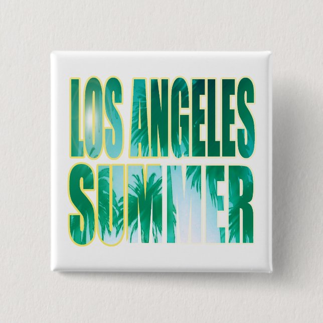 Botón "Verano Carta de Los Ángeles Verde" (Anverso)