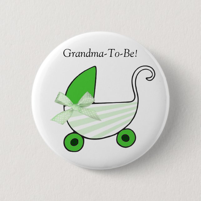 Botón verde de la abuela del carro de bebé (Anverso)