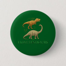 Botón Verde - Me Encantan los Dinosaurios