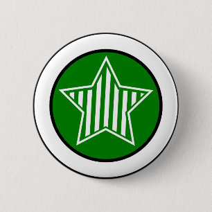Botón verde y blanco de la estrella