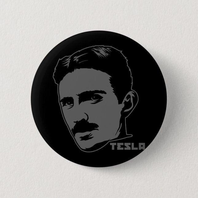 Botón vertical Nikola Tesla (Anverso)