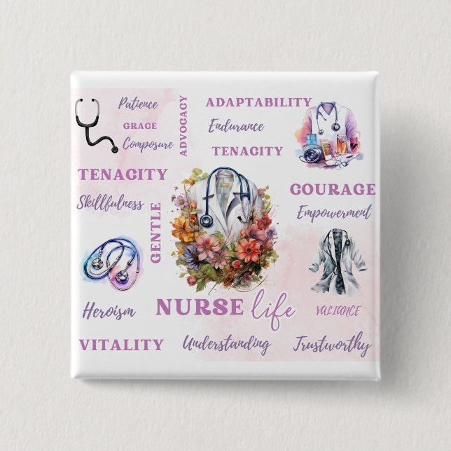 botón Vida de enfermera (Anverso)