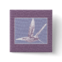 botón Violet Hummingbird