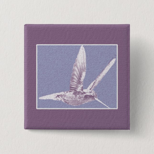 botón Violet Hummingbird (Anverso)