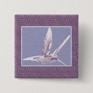 botón Violet Hummingbird