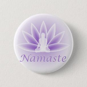 Botón Violeta de flores de Namaste Yoga Lotus