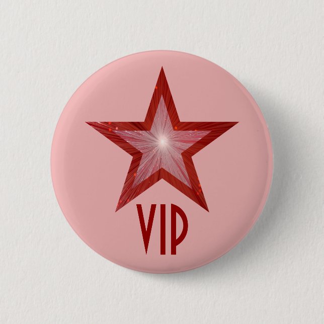 Botón 'VIP' de Estrella Roja rosa (Anverso)