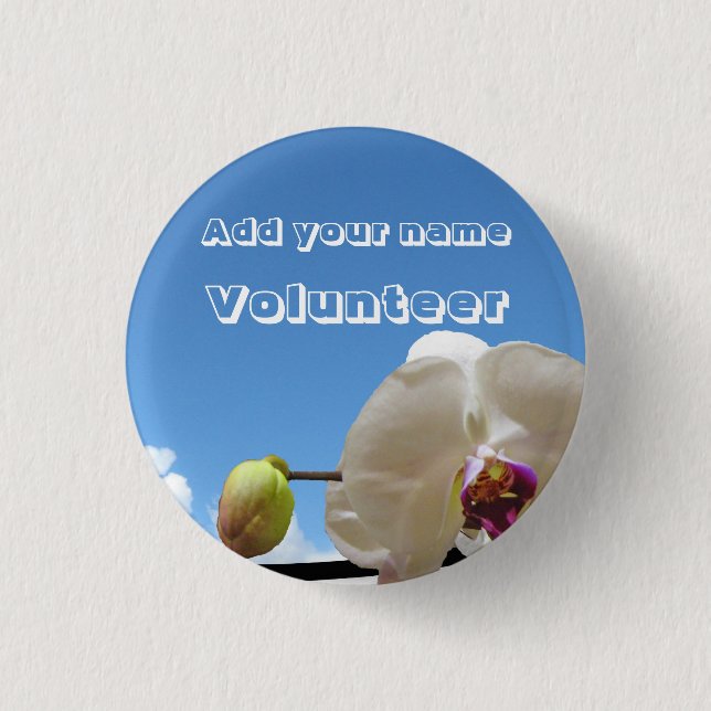 Botón voluntario de la orquídea (Anverso)