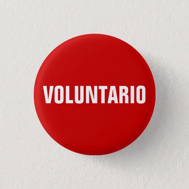 botón Voluntario en español (Anverso)