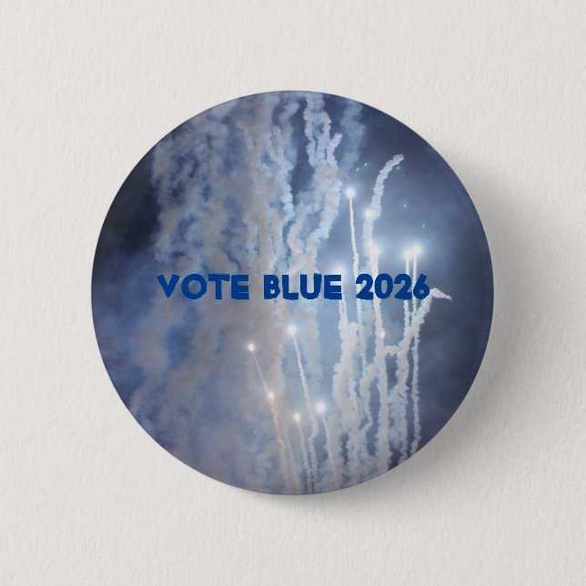 Botón Vote Blue 2026 (Anverso)