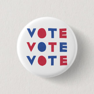 Botón VOTO DE VOTACIÓN DE letras de bloque