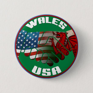 Botón Wales USA Handshake