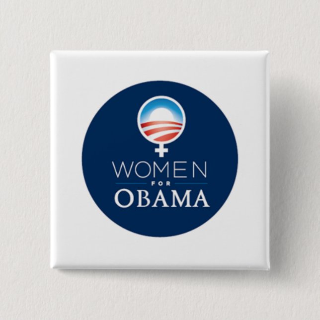 Botón Women4Obama (Anverso)