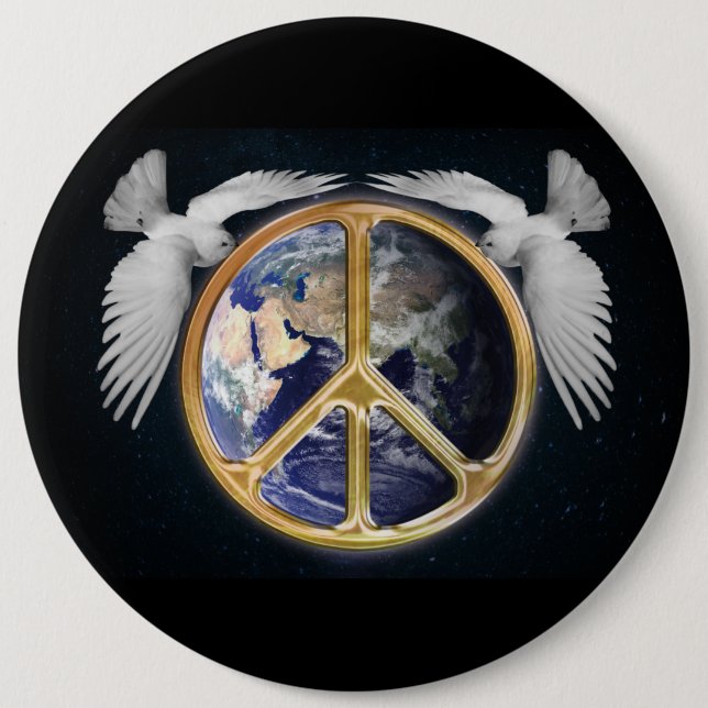 Botón World Peace and Doves (Anverso)