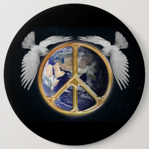 Botón World Peace and Doves