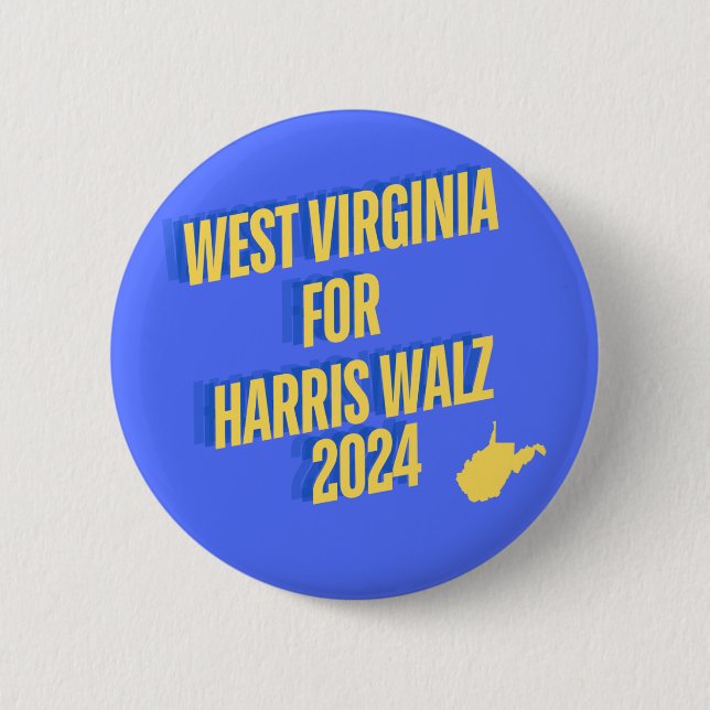 botón WV para Harris Walz 2024 (Anverso)
