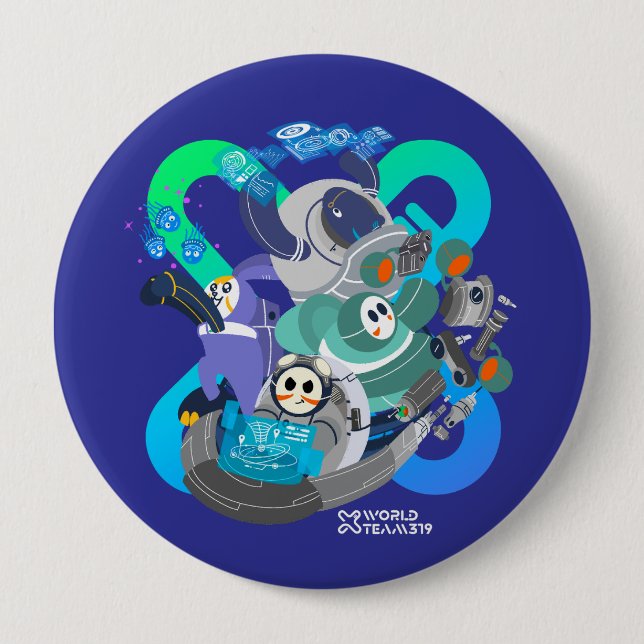 Botón X World Team 319-20250220 (Anverso)