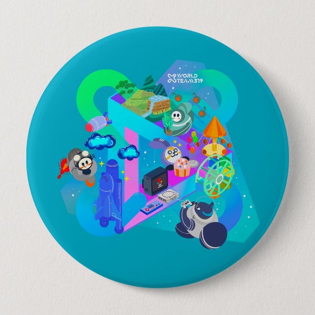 Botón X World Team 319-20250303 (Anverso)