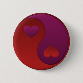 botón Yin Yang Valentine