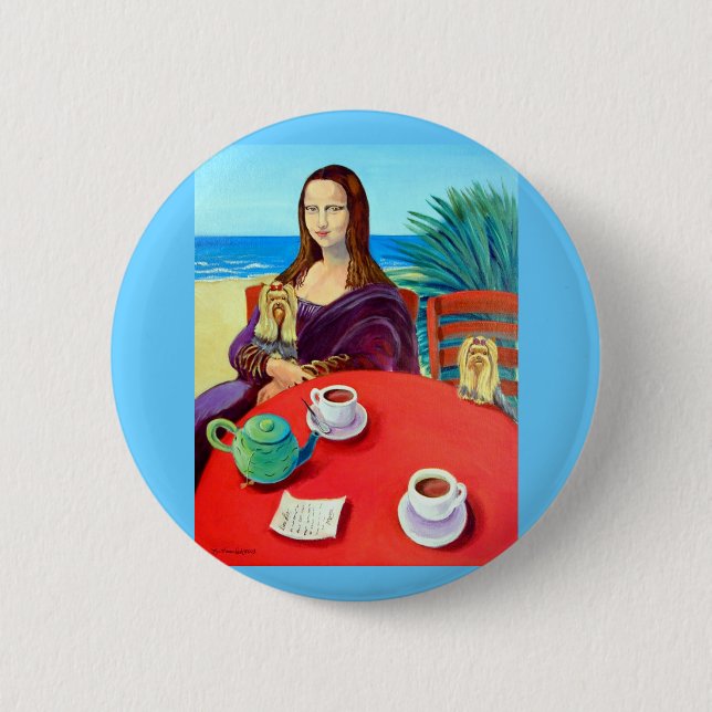 Botón Yorkshire Terrier (Anverso)