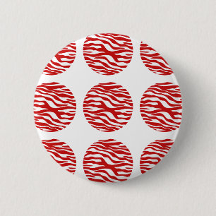 Botón Zebra Imprimir puntos de polka