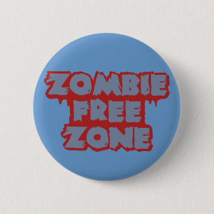 botón Zombie Free Zone personalizado