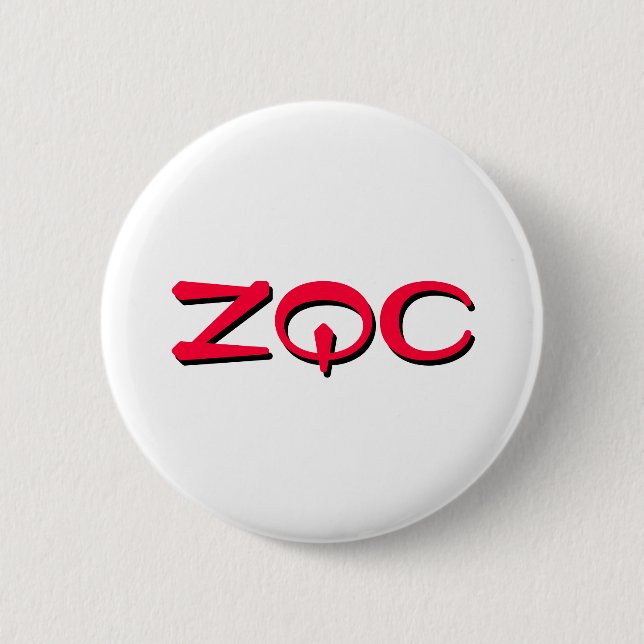 Botón ZQC, rojo (Anverso)