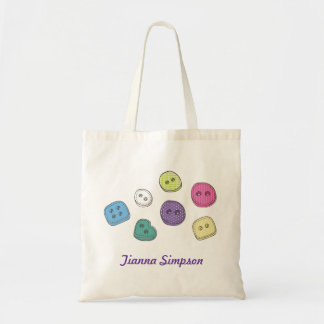 Botones de dibujo que cuelgan la bolsa de nombres 