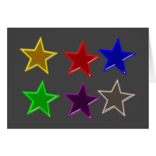 Botones de estrella coloridos (Anverso (Horizontal))