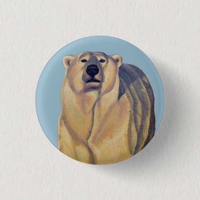 Botones del oso polar Pin botón Arte de vida salva (Anverso)