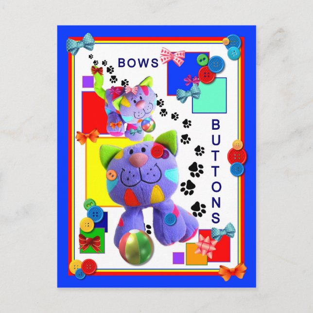 BOTONES Y CARGAS Postales Kitten (Anverso)