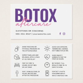 Botox Filler Inyección Después de la Instrucción
