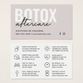 Botox Filler Inyección Después de la Instrucción