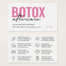 Botox Filler Inyección Después de la Instrucción