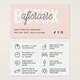 Botox Filler Inyección Después de la Instrucción