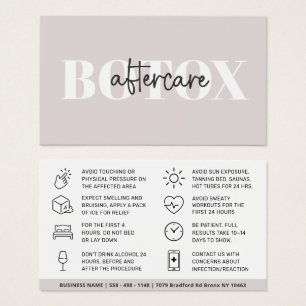 Botox Filler Inyección Después de la Instrucción