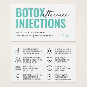 Botox Filler Inyección Después de la Instrucción