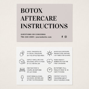 Botox Filler Inyección Después de la Instrucción