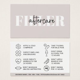 Botox Filler Inyección Después de la Instrucción