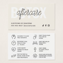 Botox Filler Inyección Después de la Instrucción