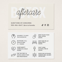 Botox Filler Inyección Después de la Instrucción