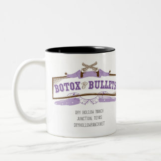 Botox y taza de café de las balas