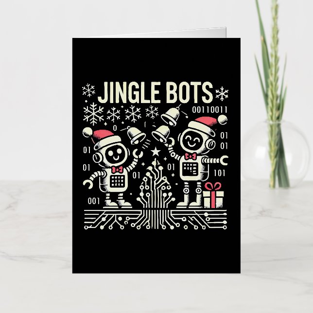 Bots Jingle Festividades con Santa Hats (Anverso)