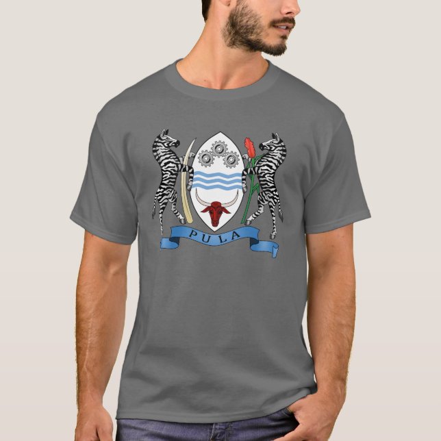 Botsuana Escudo de Armas Camiseta (Anverso)