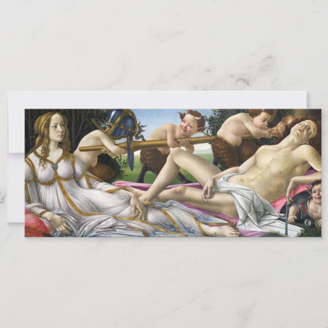 Botticelli Venus e invitaciones de Marte (Anverso)