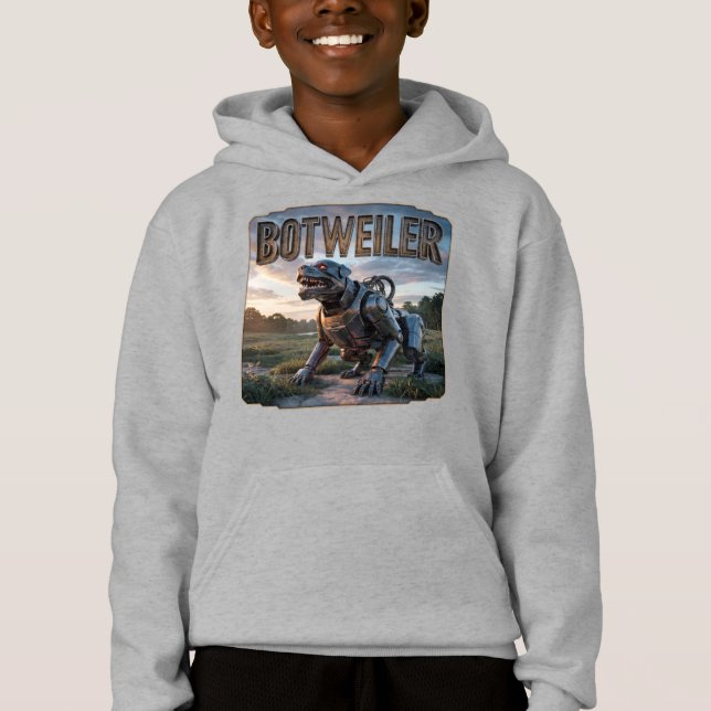 Botweiler Fotográfico – Rottweiler Robot Divertido (Anverso)
