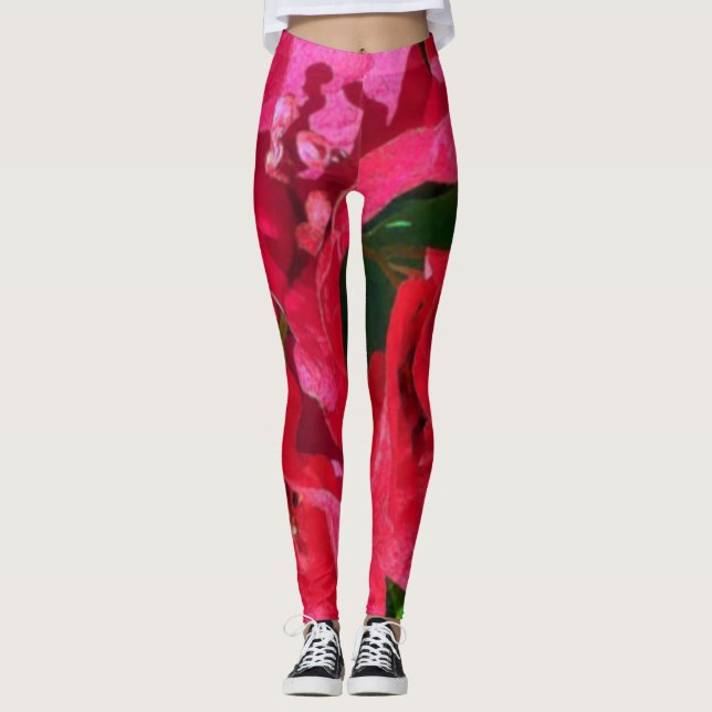 Bougainvillea Closeup Leggings (Anverso)