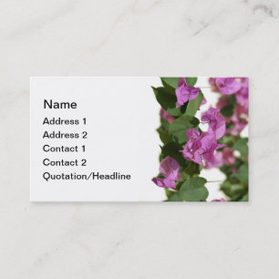 Bougainvillea - Plantillas para tarjetas de visita