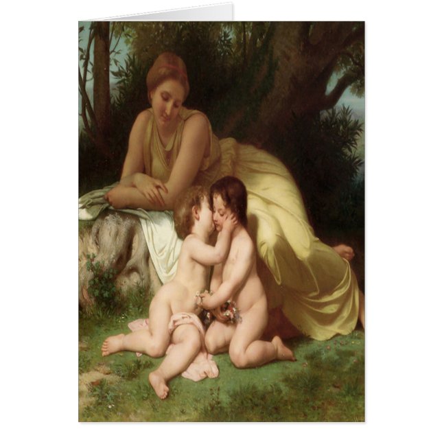 Bouguereau Abrazando A Los Niños (Frente)