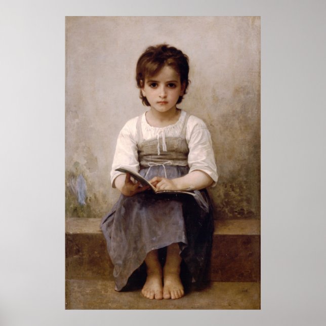 Bouguereau - La impresión del Poster de Lecciones  (Frente)